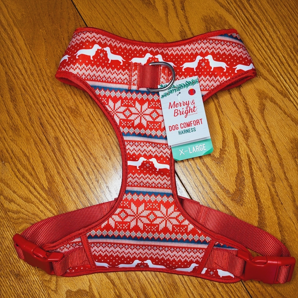 🐾 NEW Merry & Bright Dog Harness XL